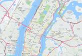 map of city with river